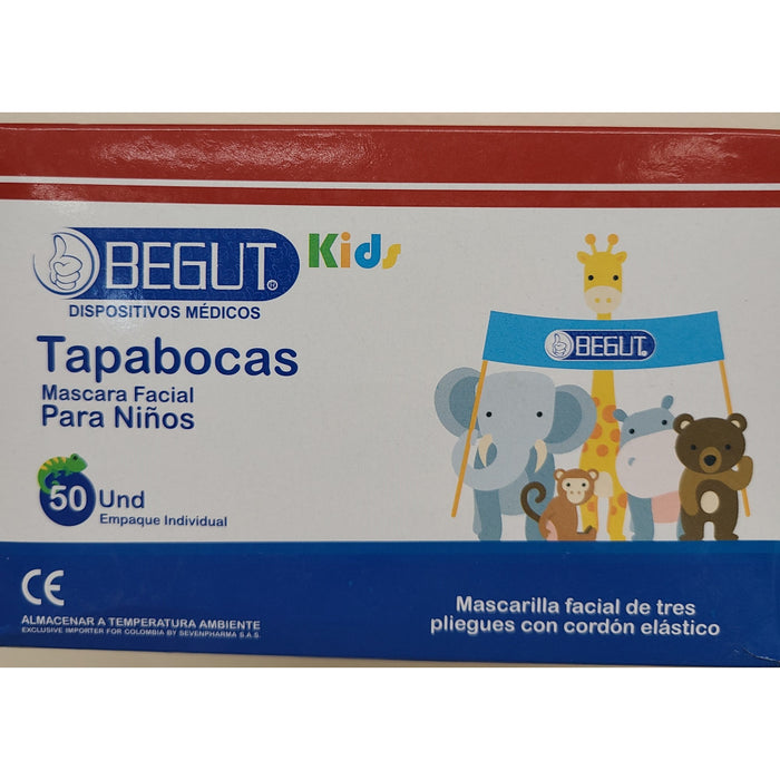 Earloop Kids Disposable Face Masks, Colorful - 50 per box