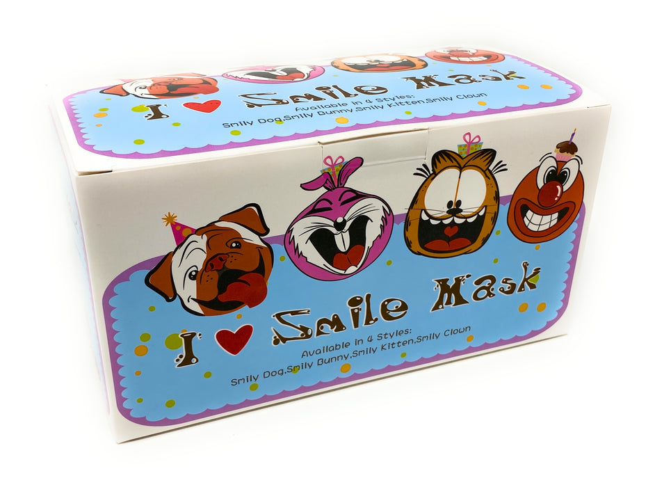 SMILE MASK Smiley Bunny Disposable 3 Layer Face Mask with 99% filtration - Box of 50