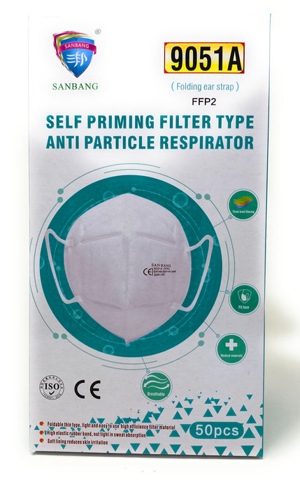 KN95 FFP2 Foldable Respirator Masks - Case of 500